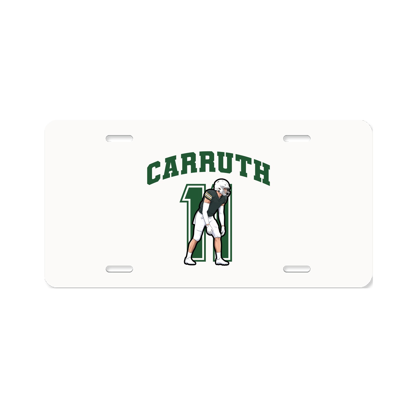 License Plate — Number in Classic