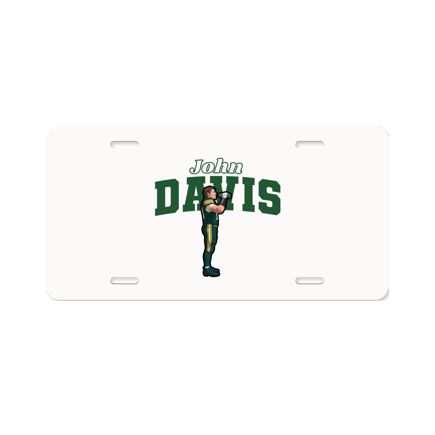 License Plate — Name Arch in Classic