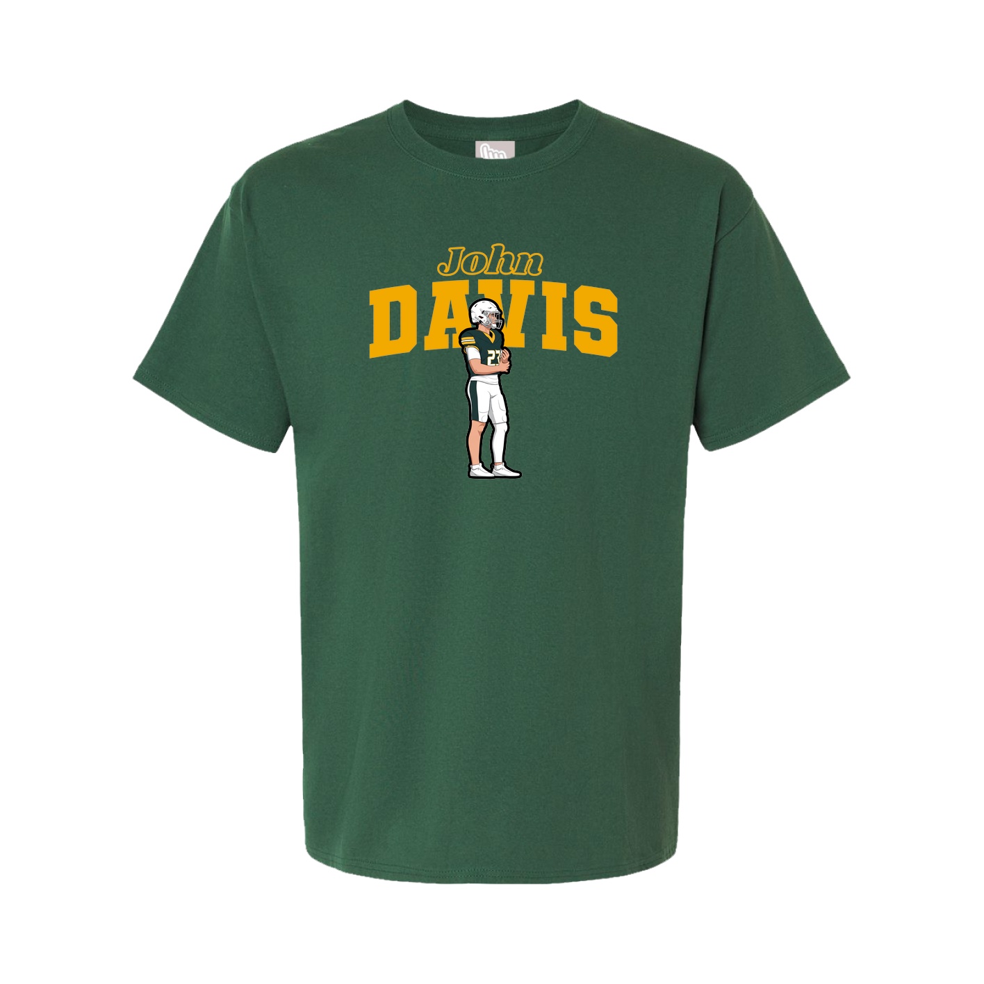 Youth Tee — Name Arch in Green