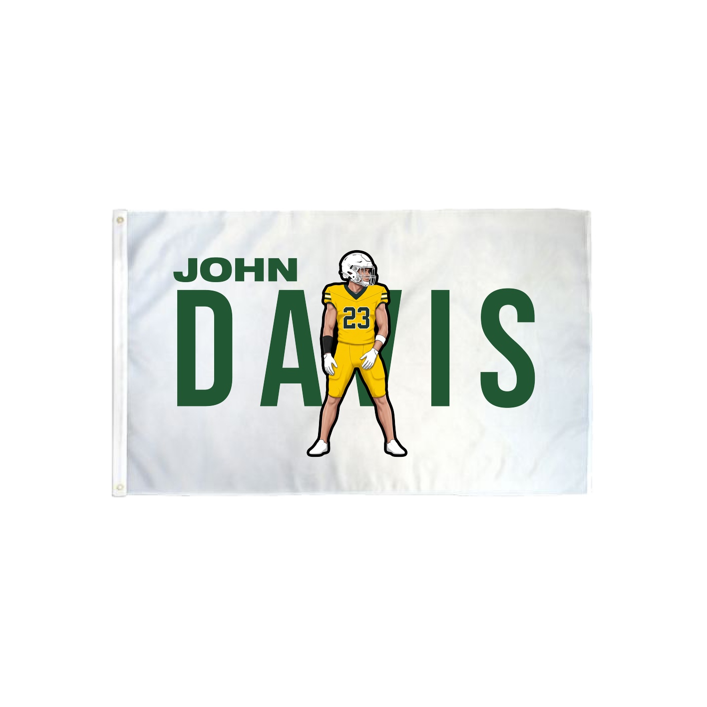 3x5 Flag — Player Name in Classic