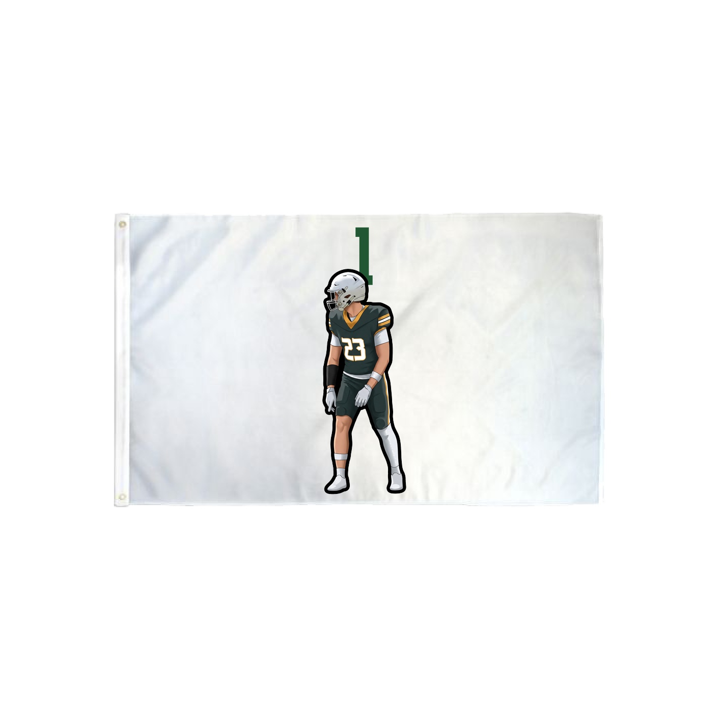 3x5 Flag — Number Top in Classic