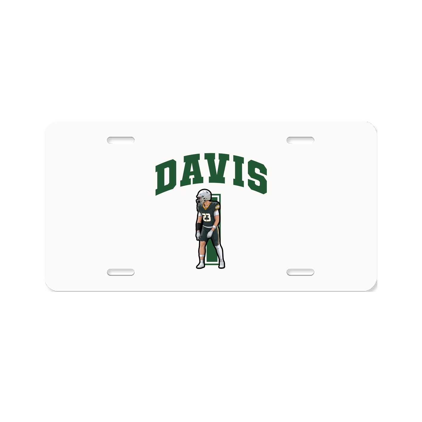 License Plate — Number in Classic