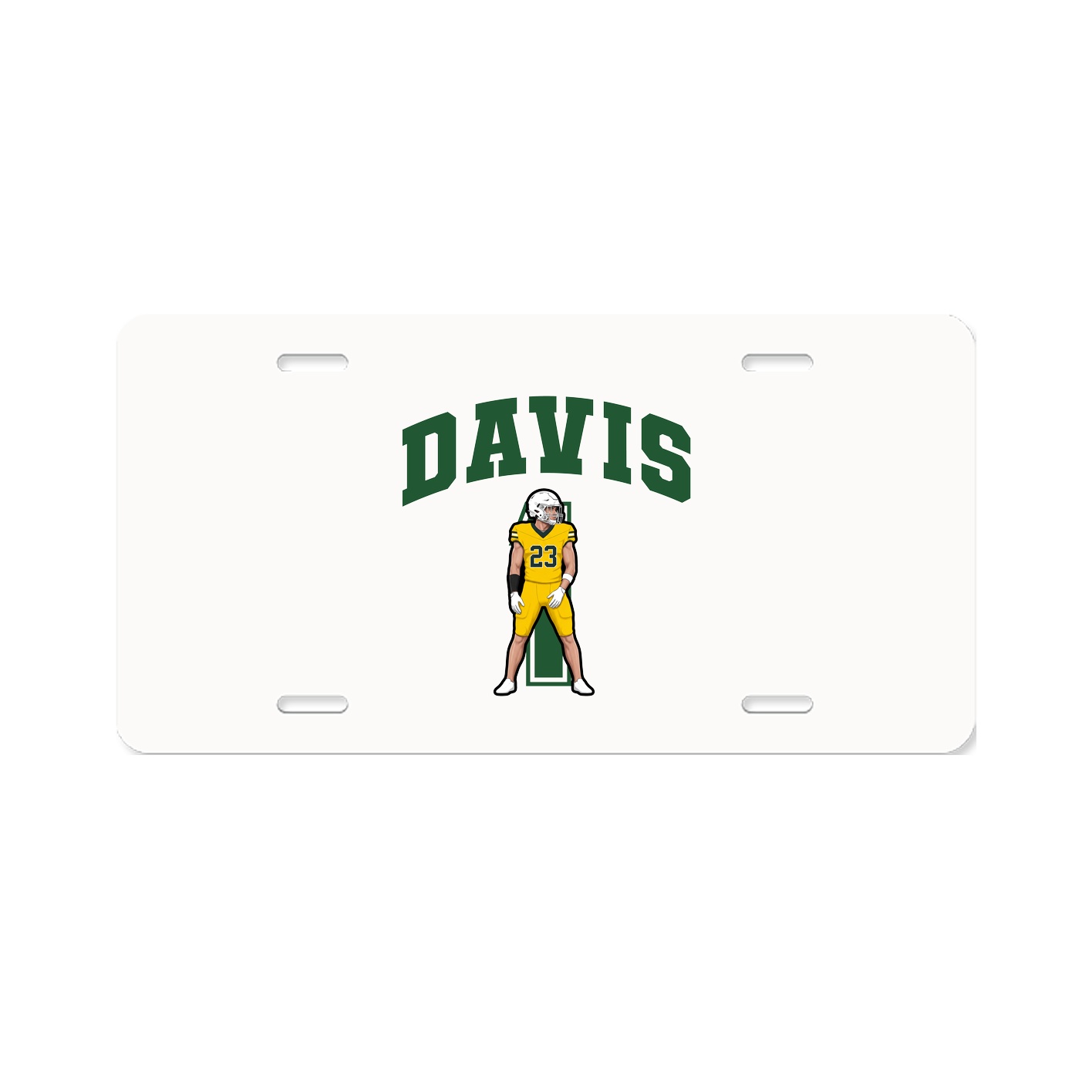License Plate — Number in Classic