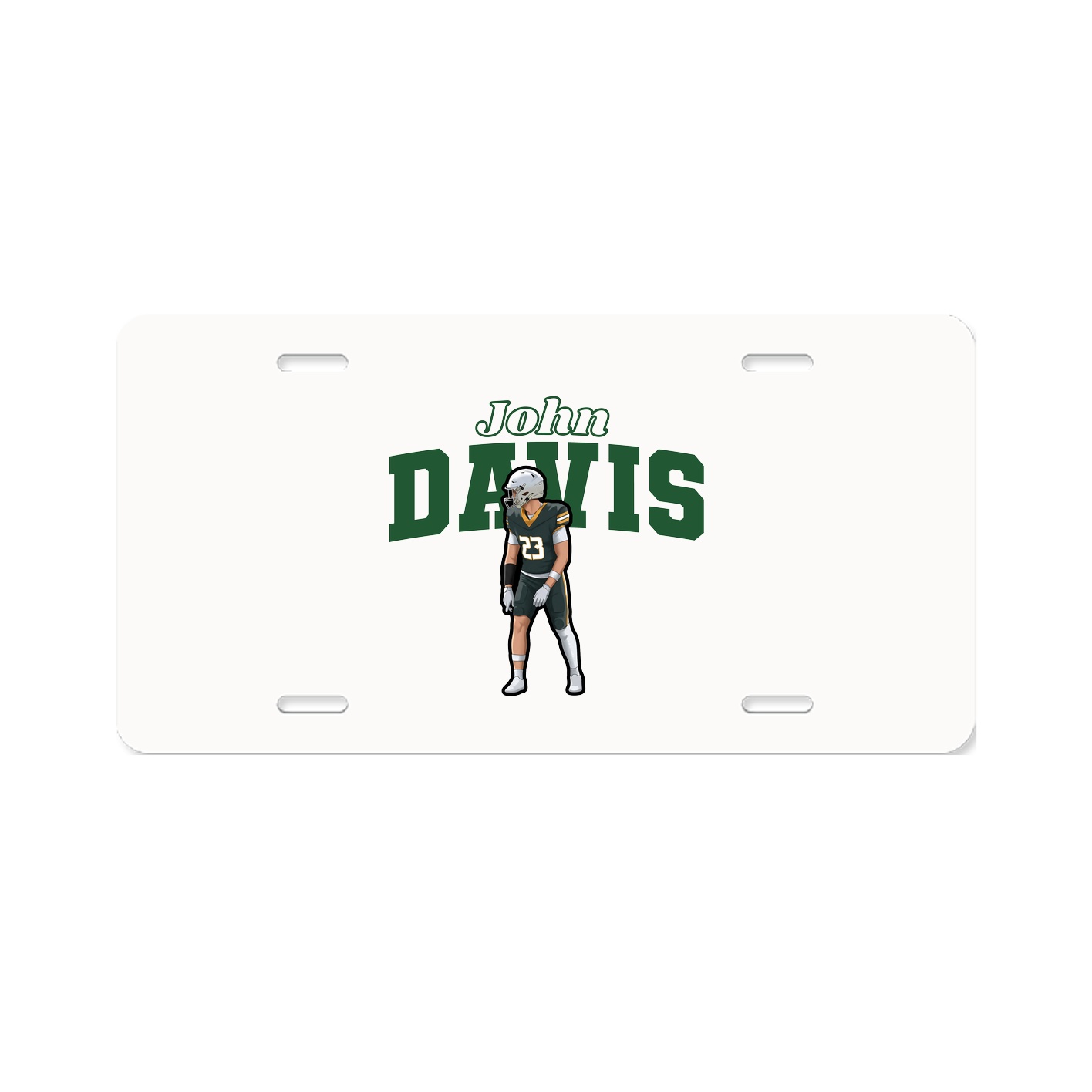 License Plate — Name Arch in Classic