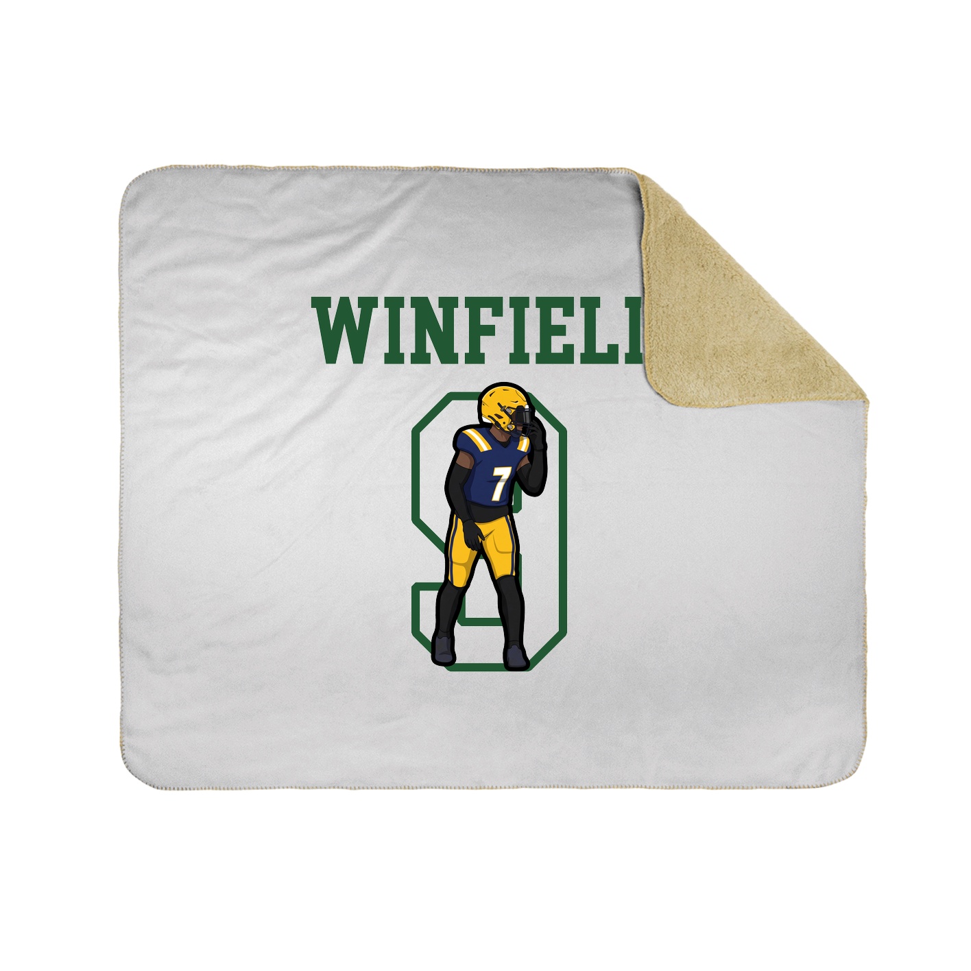 Throw Blanket — Shirsey in White