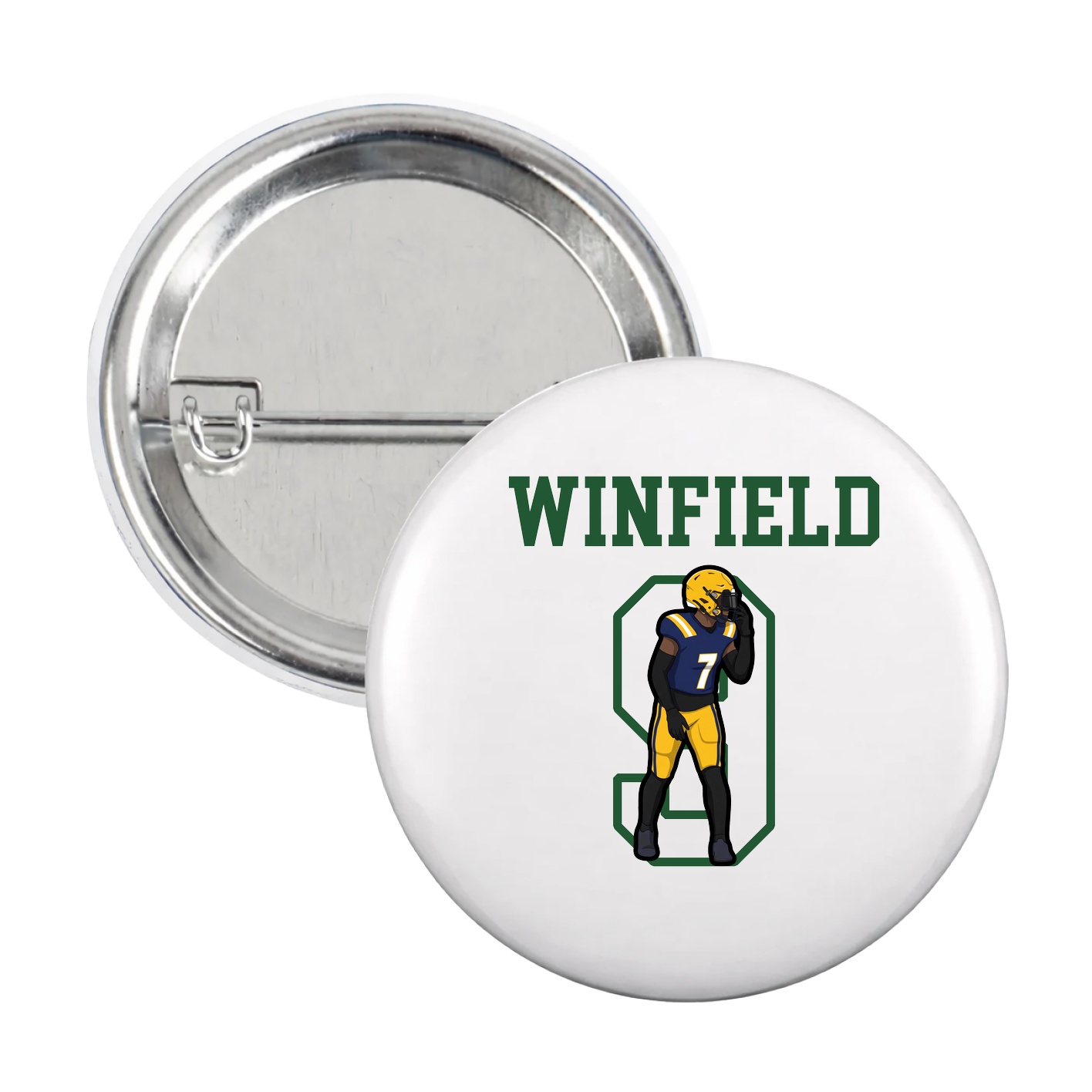 Game Day Button — Shirsey in White