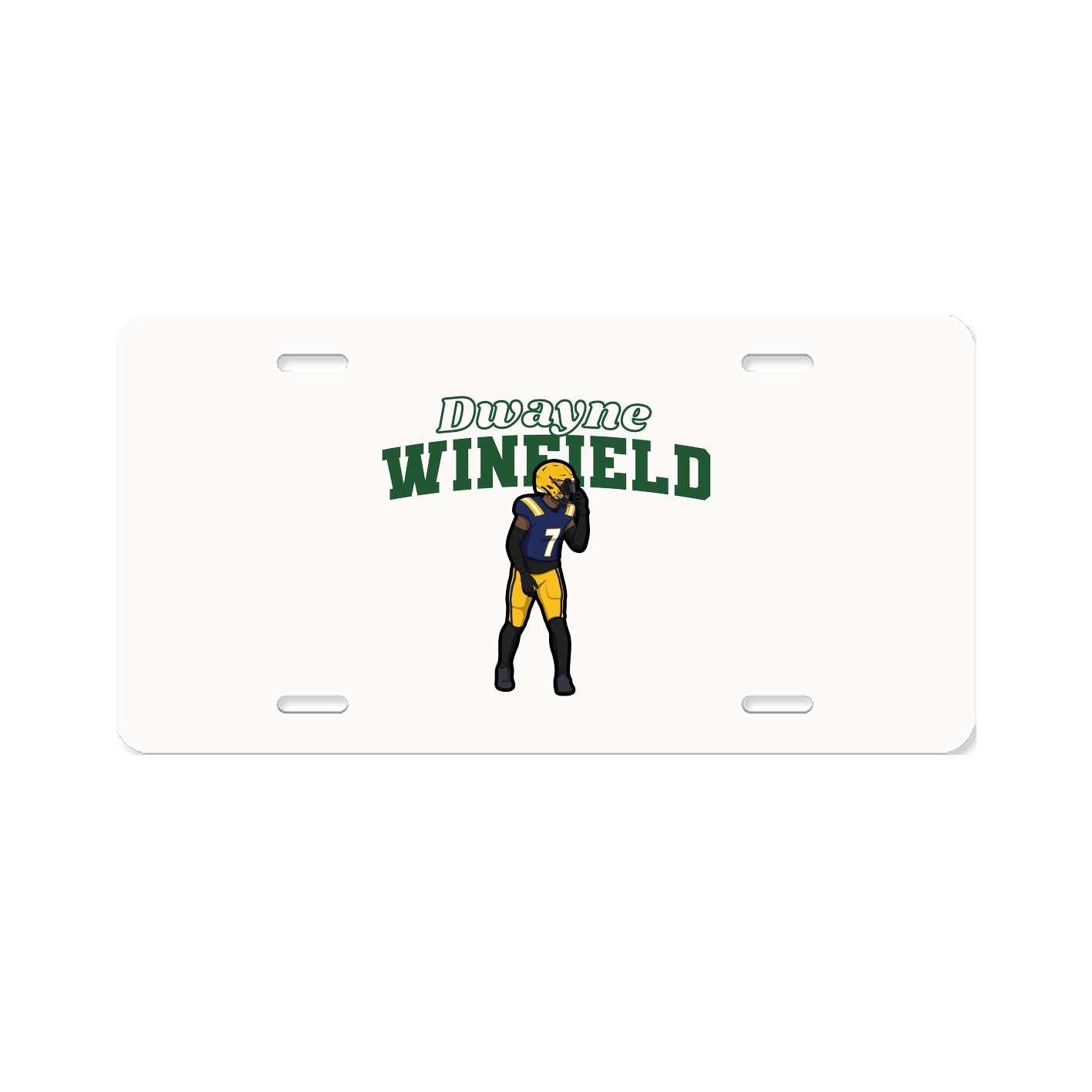 License Plate — Name Arch in Classic