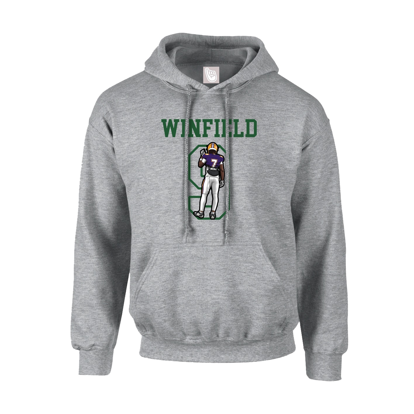 Hoodie — Shirsey in Grey