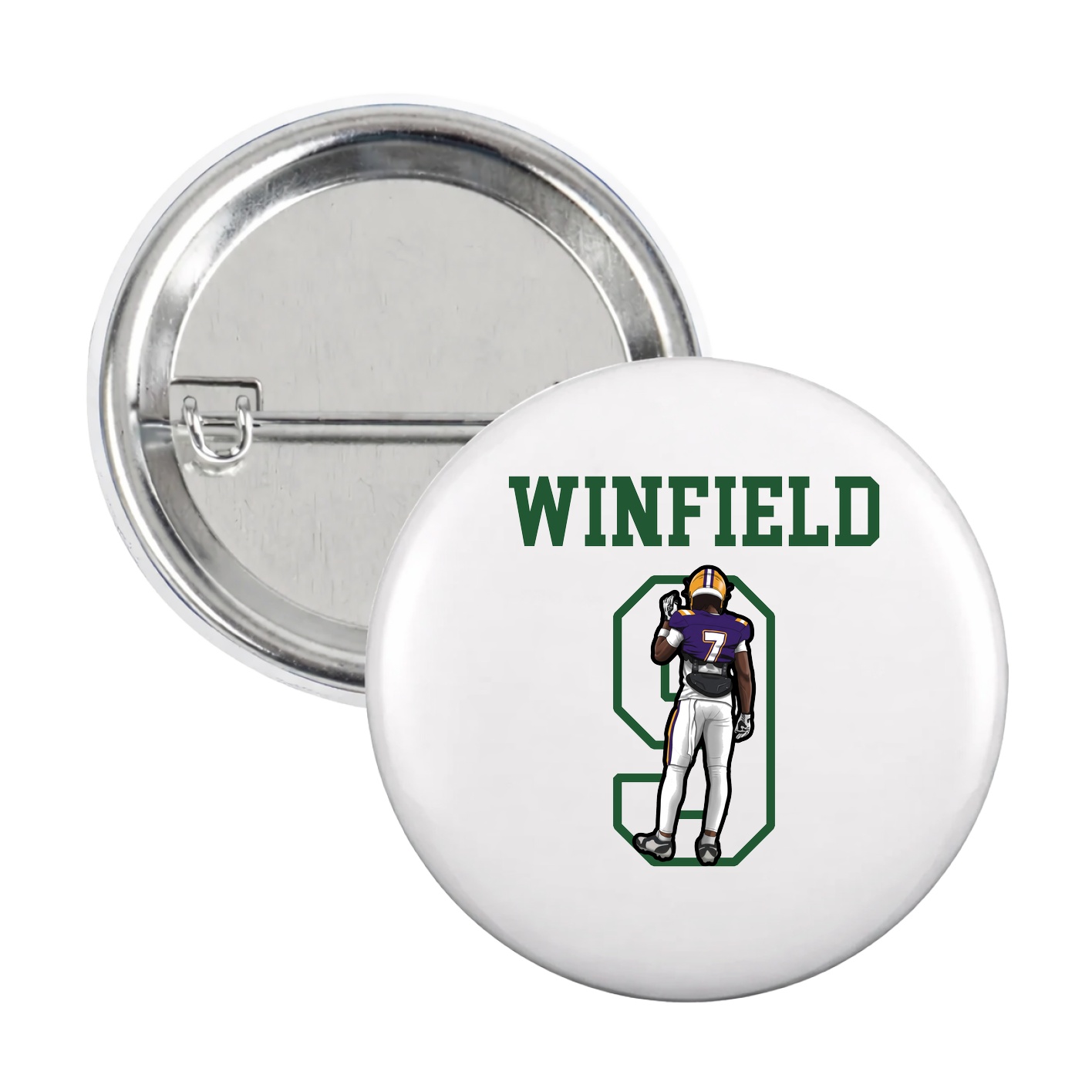 Game Day Button — Shirsey in White