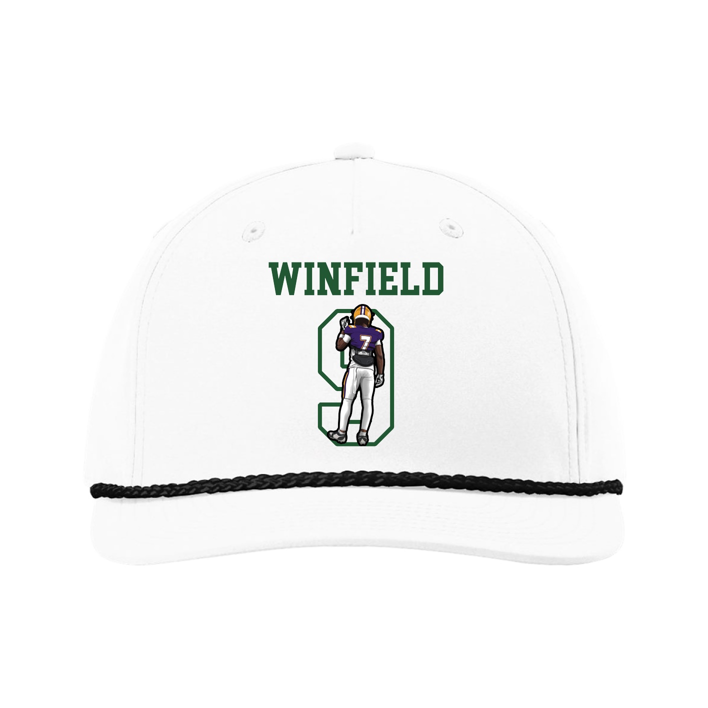 Five-Panel Classic Rope Cap — Shirsey in White