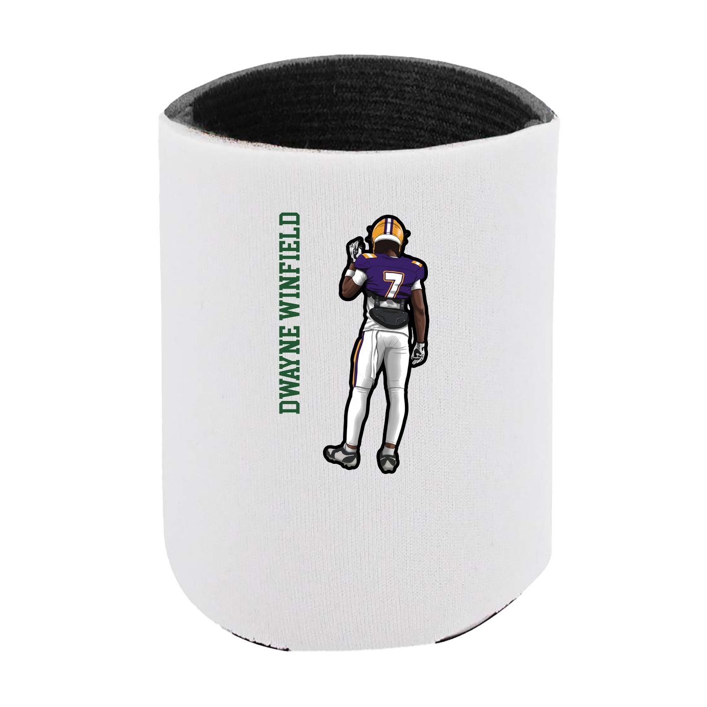 Can Holder — Name Vertical in White