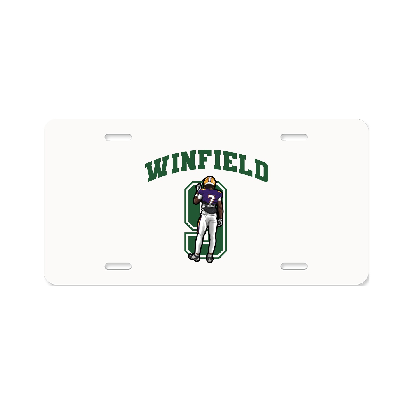 License Plate — Number in Classic