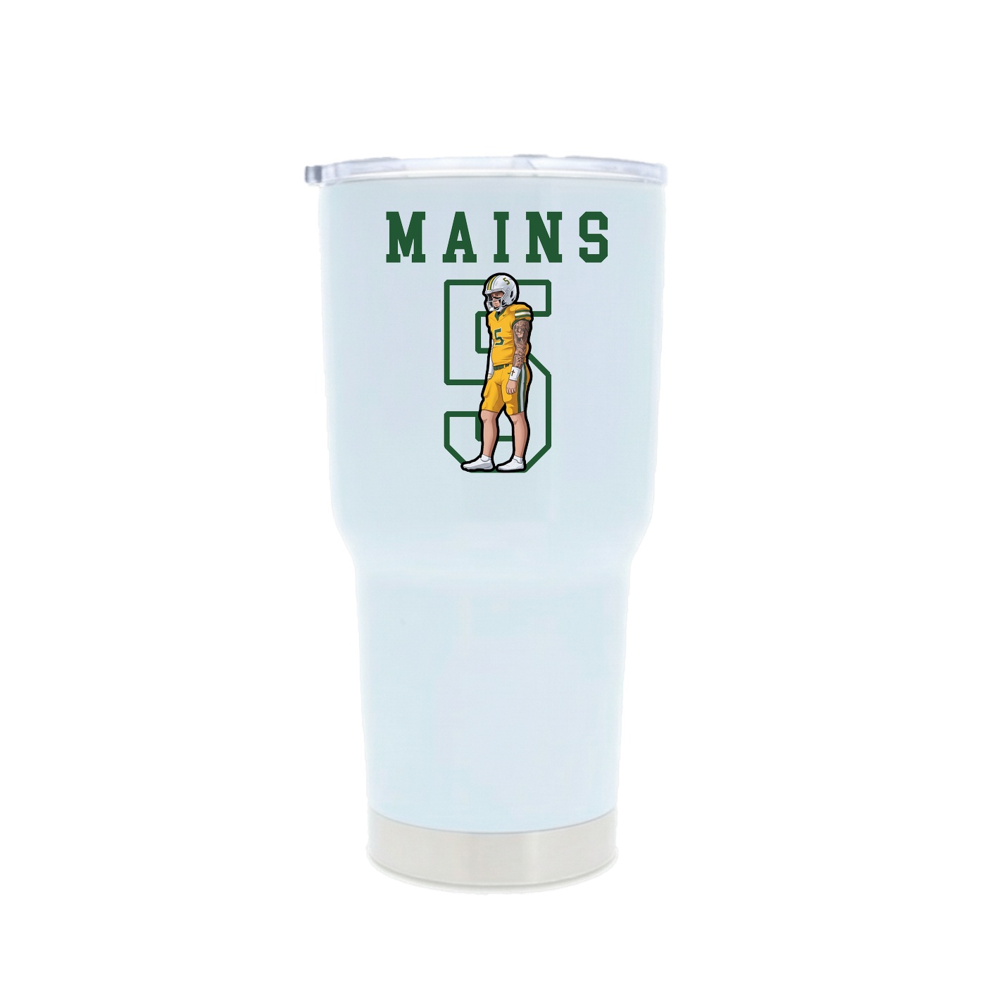 30oz Stainless Steel Tumbler — Shirsey in White