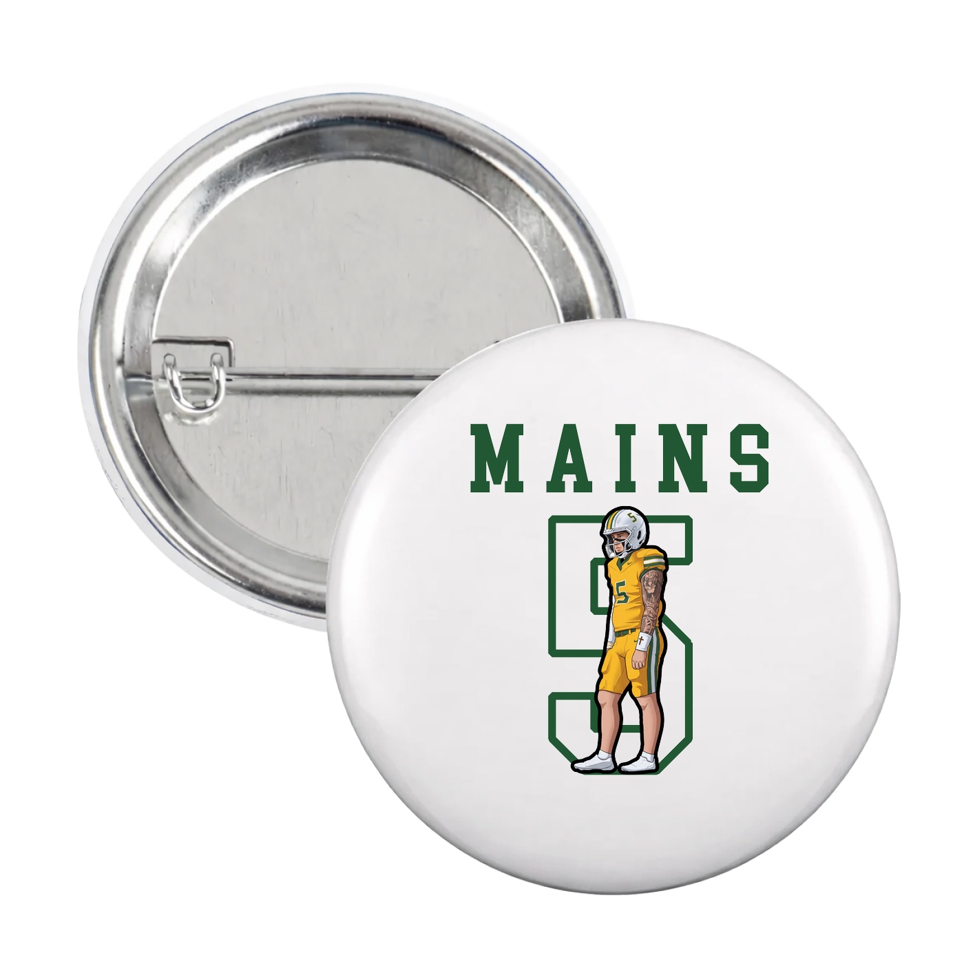 Game Day Button — Shirsey in White