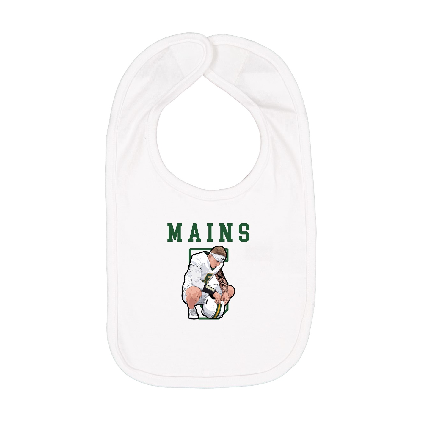 Infant Bib — Shirsey in White