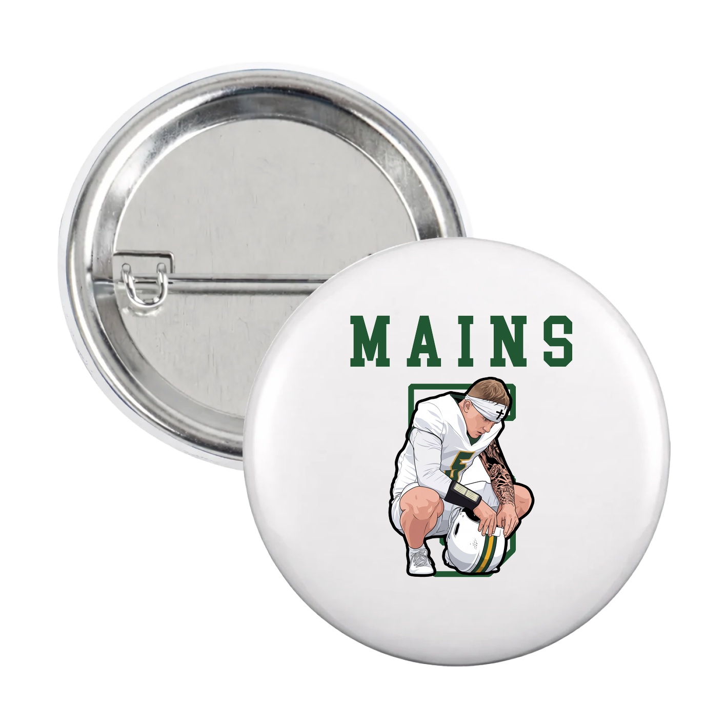 Game Day Button — Shirsey in White