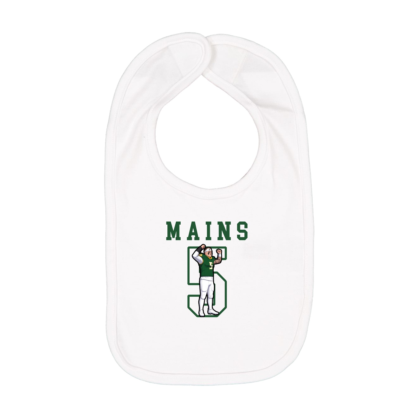 Infant Bib — Shirsey in White