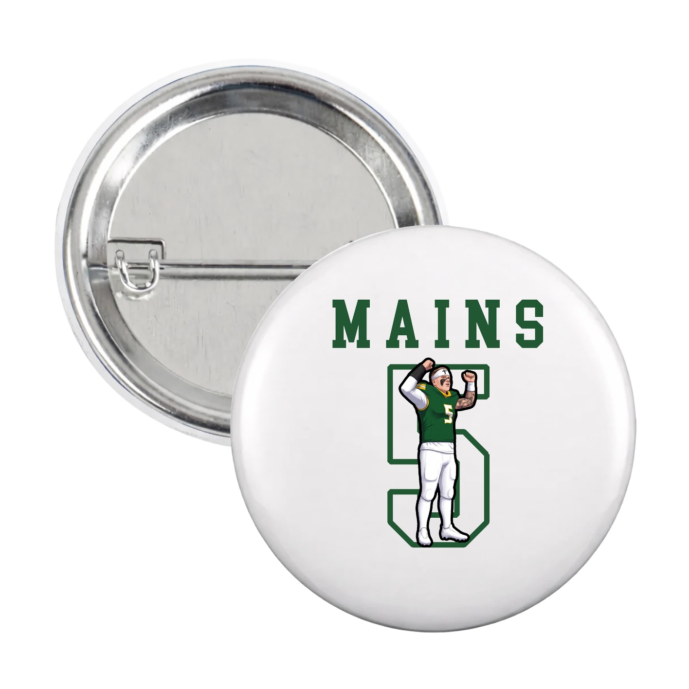Game Day Button — Shirsey in White