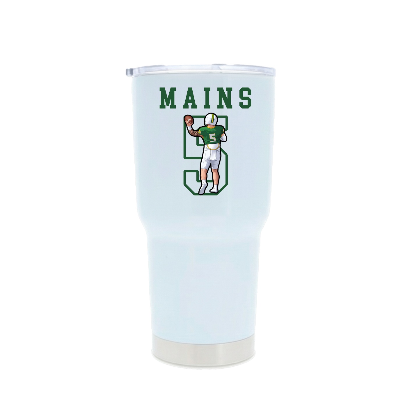 30oz Stainless Steel Tumbler — Shirsey in White