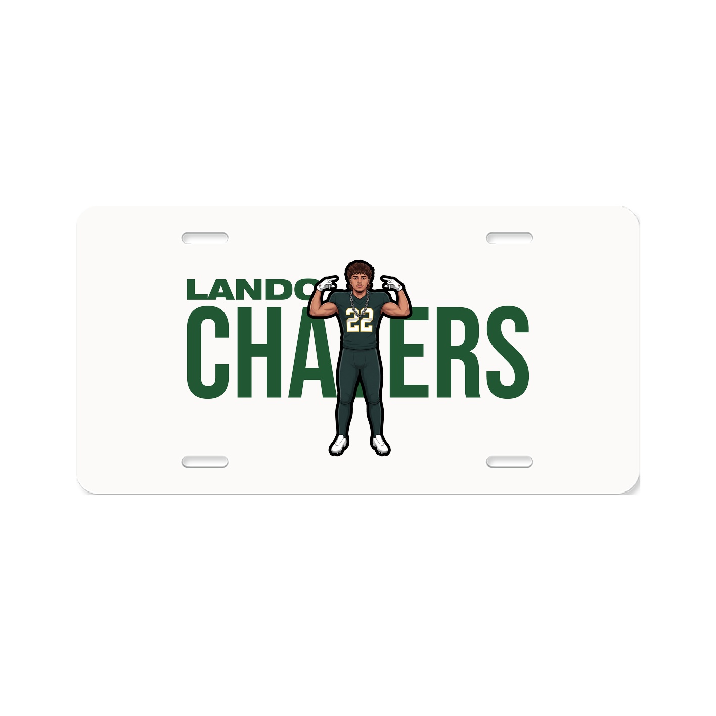 License Plate — Player Name in Classic