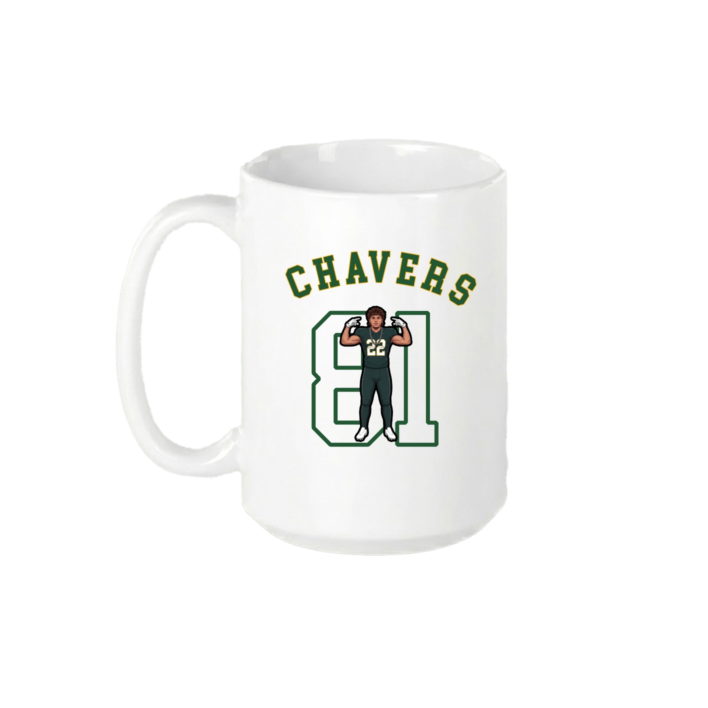 15oz Coffee Mug — Shirsey Arch in White