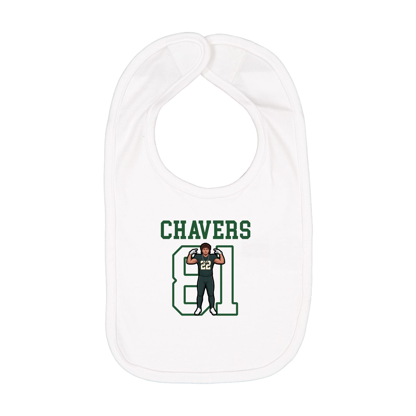 Infant Bib — Shirsey in White