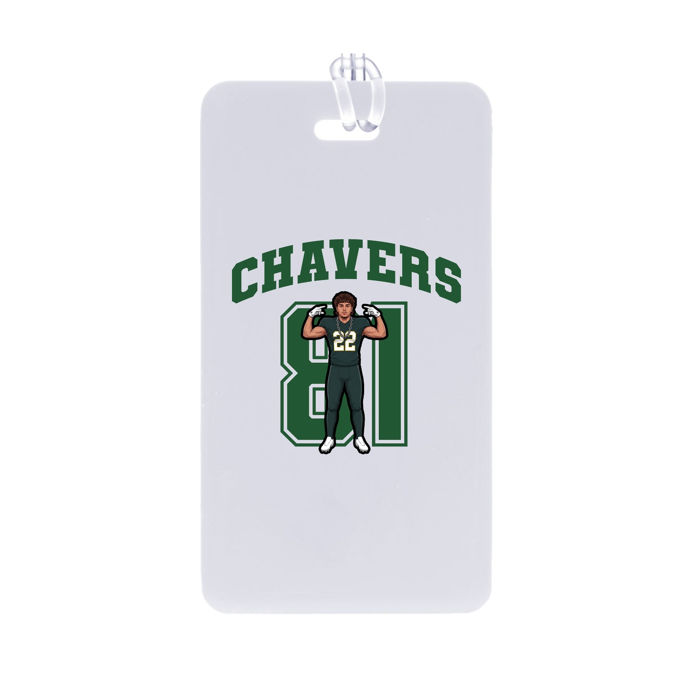 Bag Tag — Number in Classic