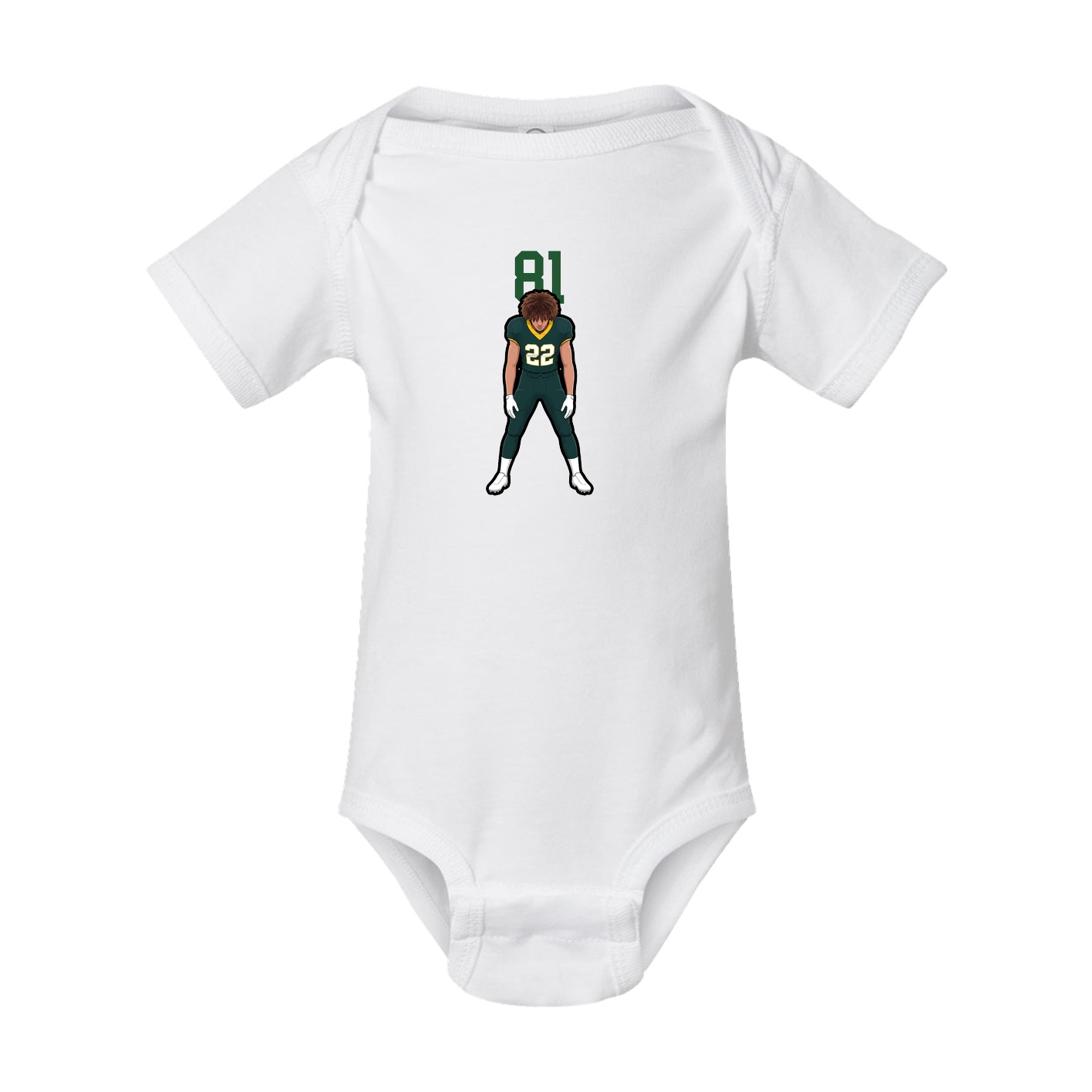 Baby Onesie — Number Top in White