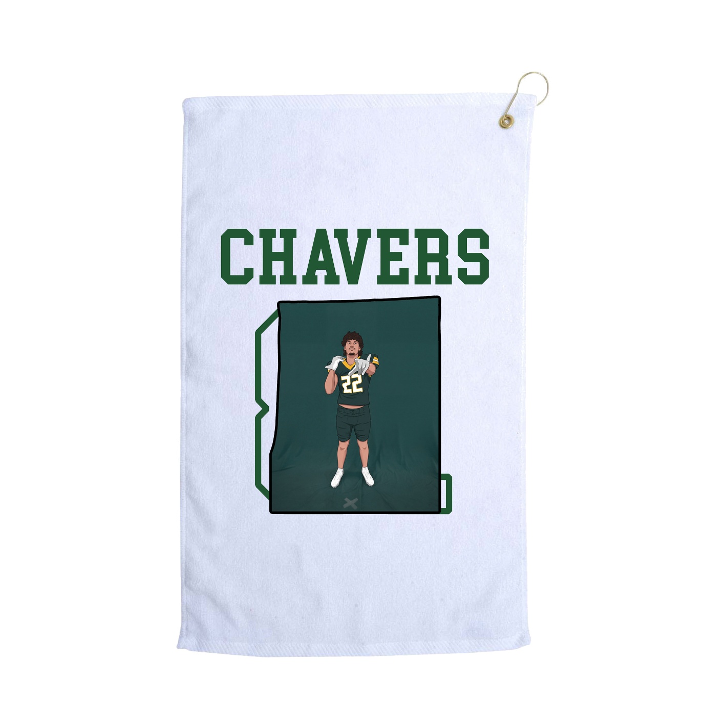 Golf Towel — Shirsey in White