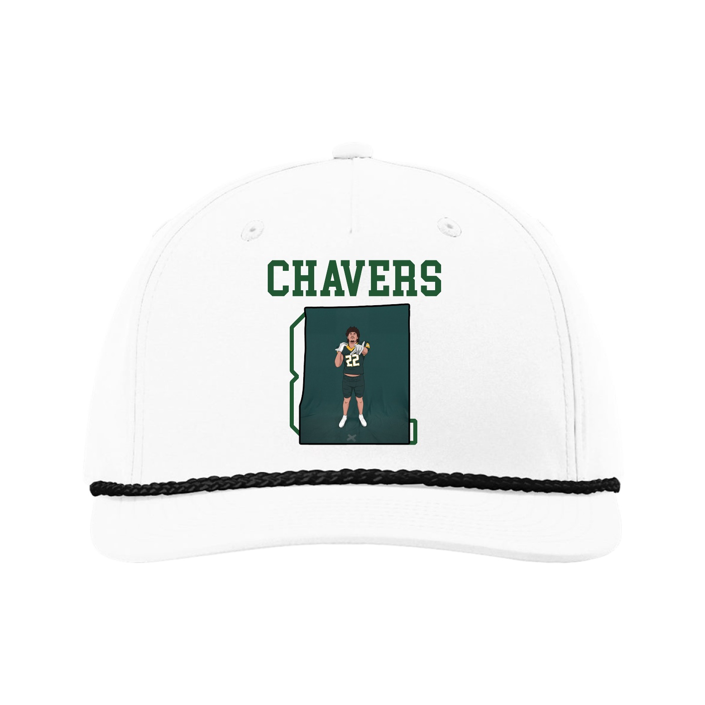 Five-Panel Classic Rope Cap — Shirsey in White