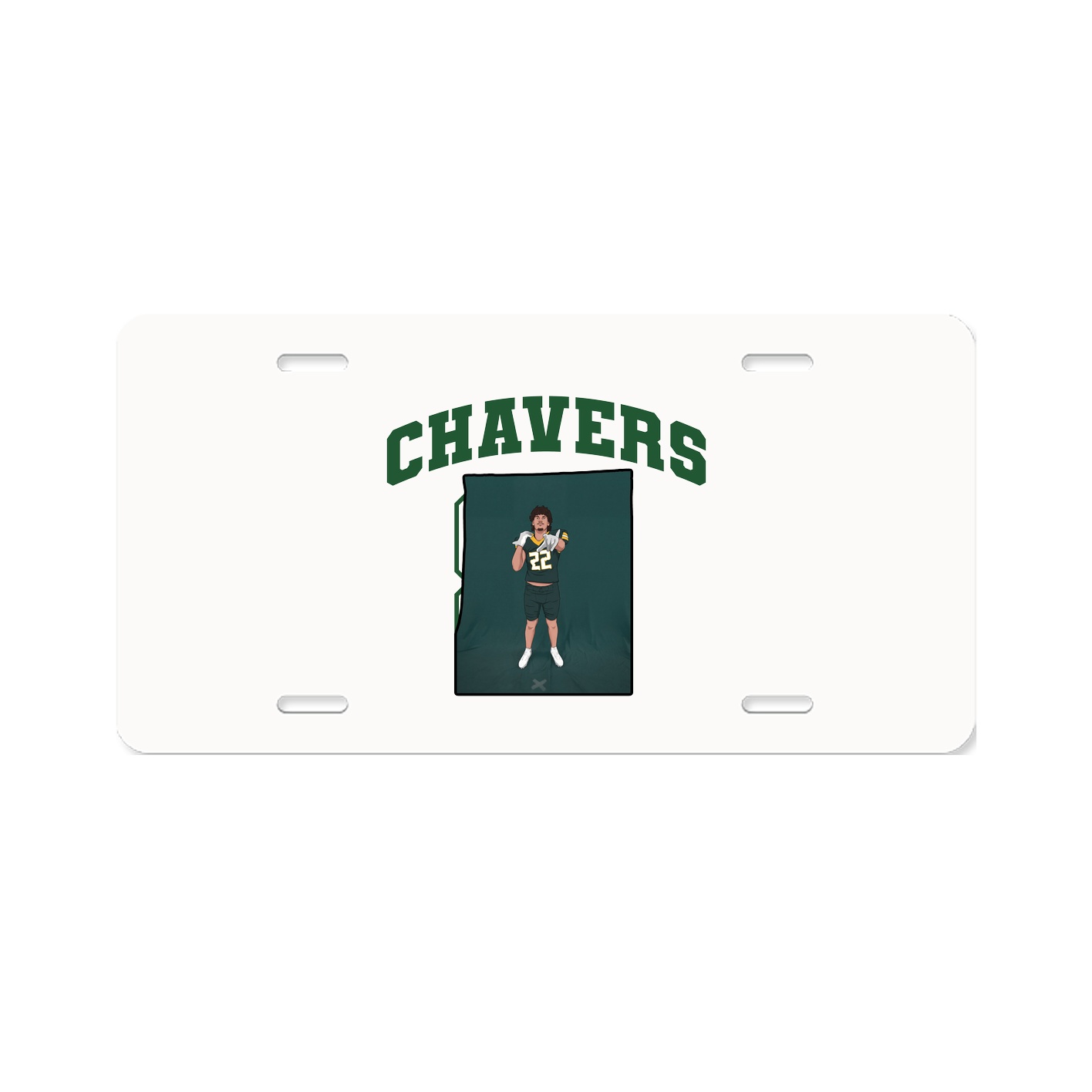 License Plate — Number in Classic
