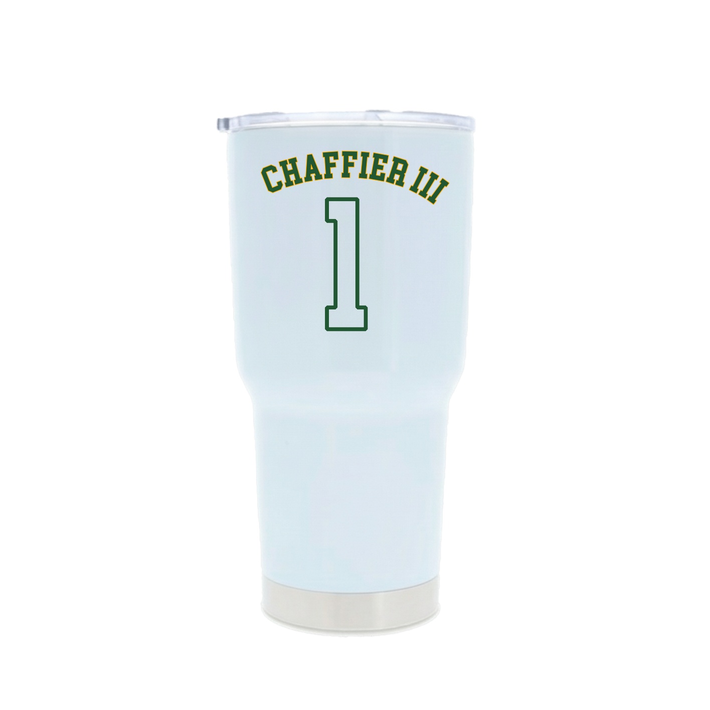 30oz Stainless Steel Tumbler — Shirsey Arch in White