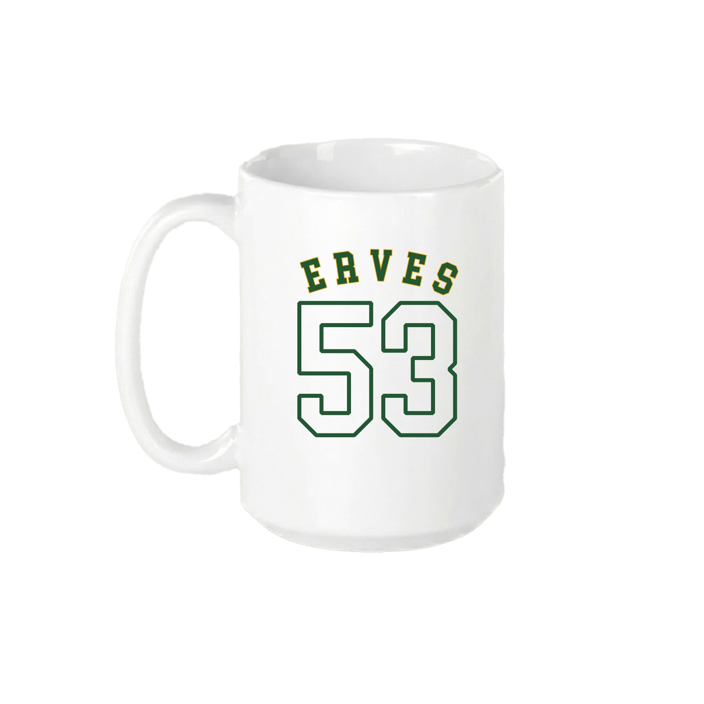 15oz Coffee Mug — Shirsey Arch in White