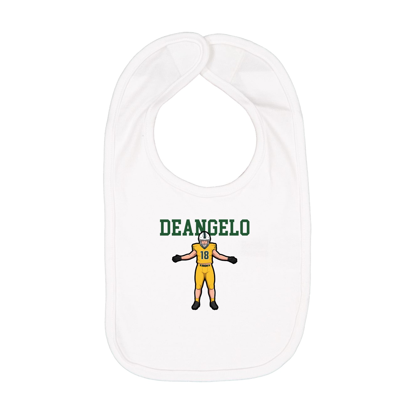 Infant Bib — Shirsey in White