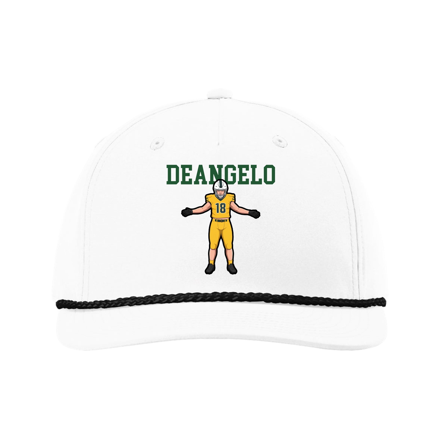 Five-Panel Classic Rope Cap — Shirsey in White