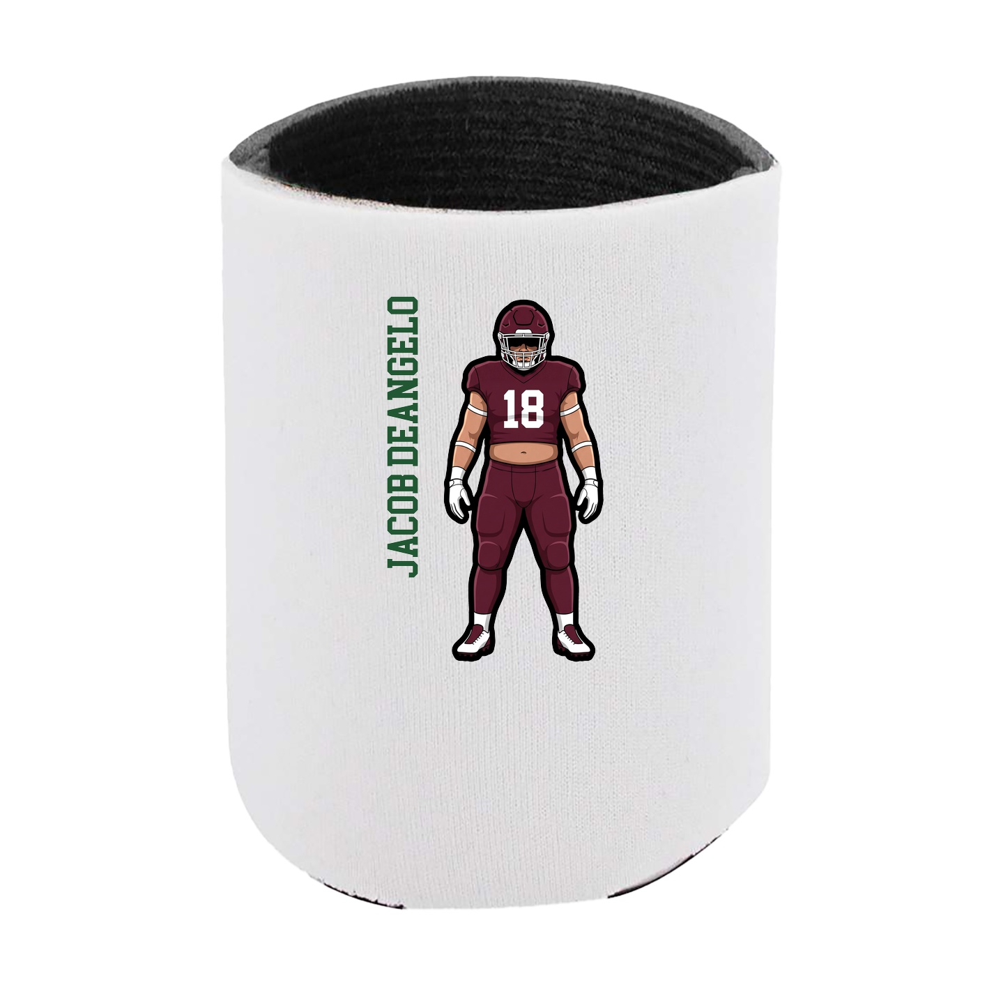 Can Holder — Name Vertical in White