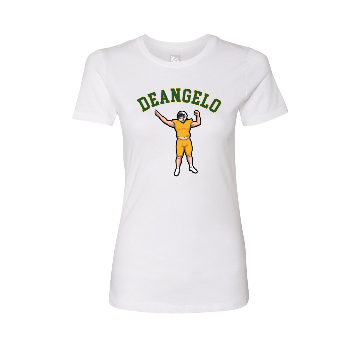 Fitted Women's Tee — Shirsey Arch in White