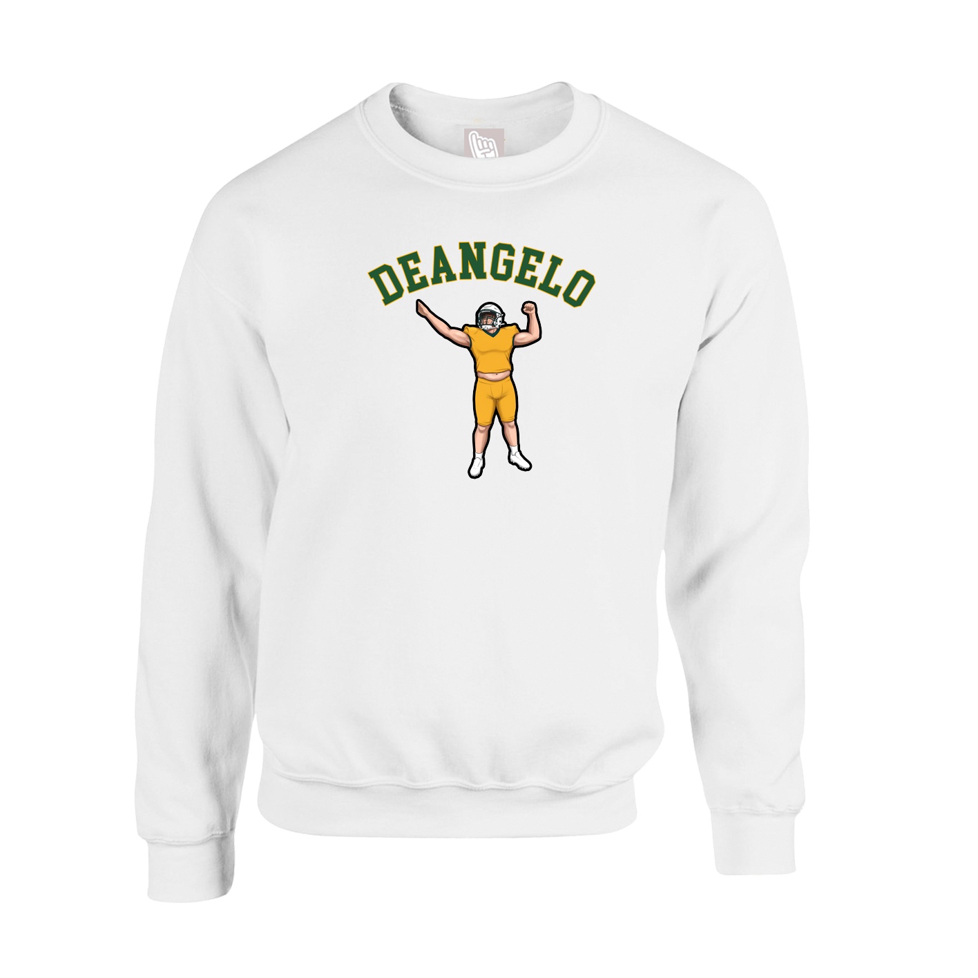 Fleece Crew — Shirsey Arch in White