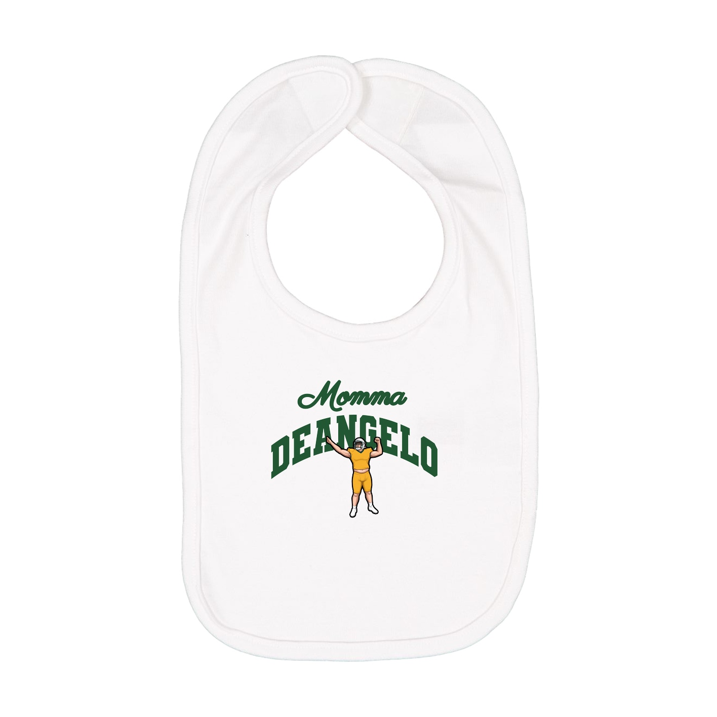 Infant Bib — Mothers Day Arch in White