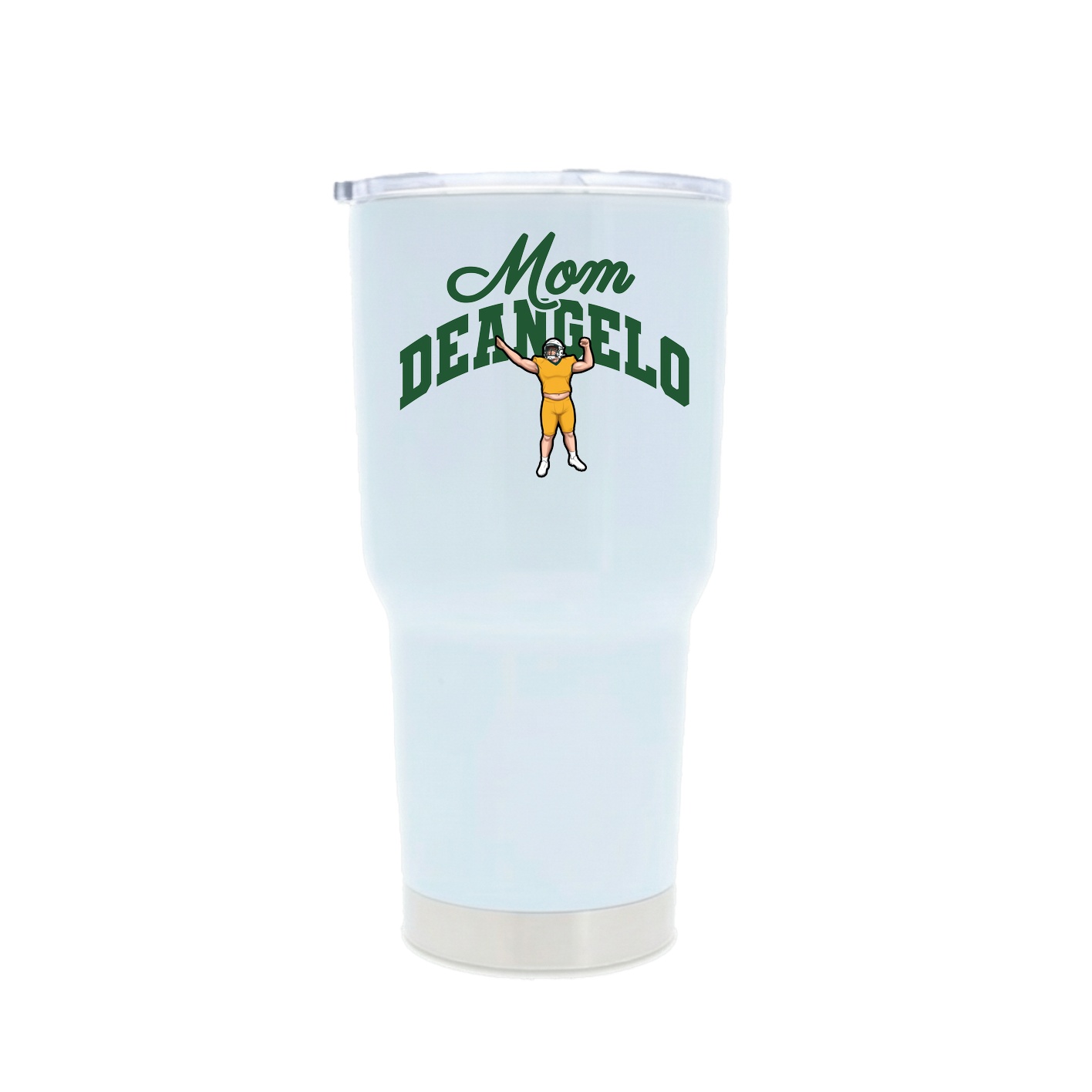 30oz Stainless Steel Tumbler — Mothers Day Arch in White