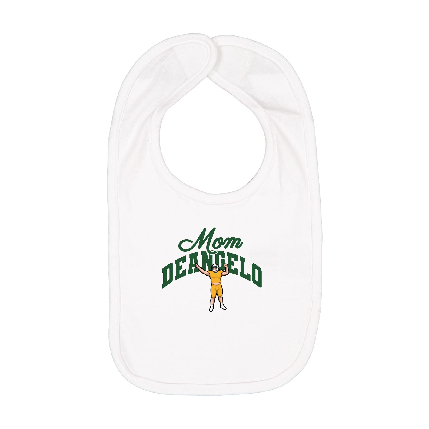Infant Bib — Mothers Day Arch in White