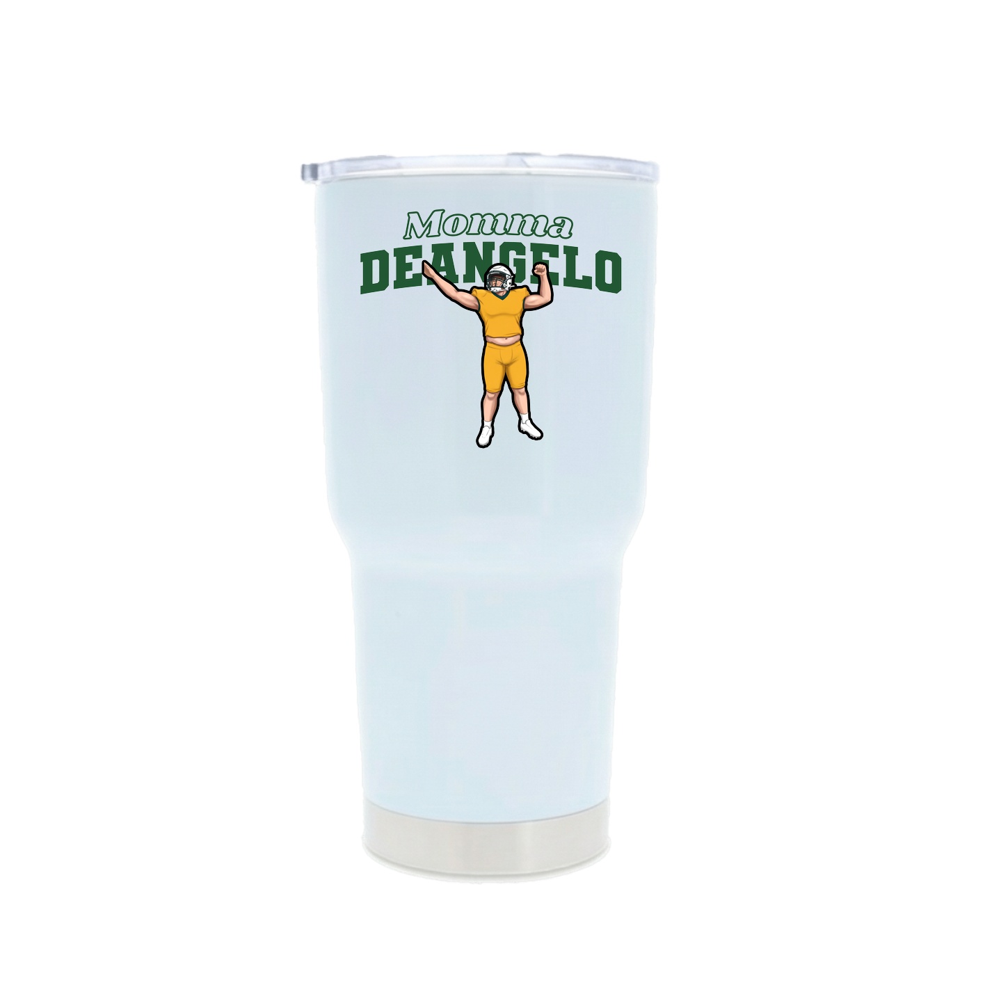 30oz Stainless Steel Tumbler — Mothers Day Block in White