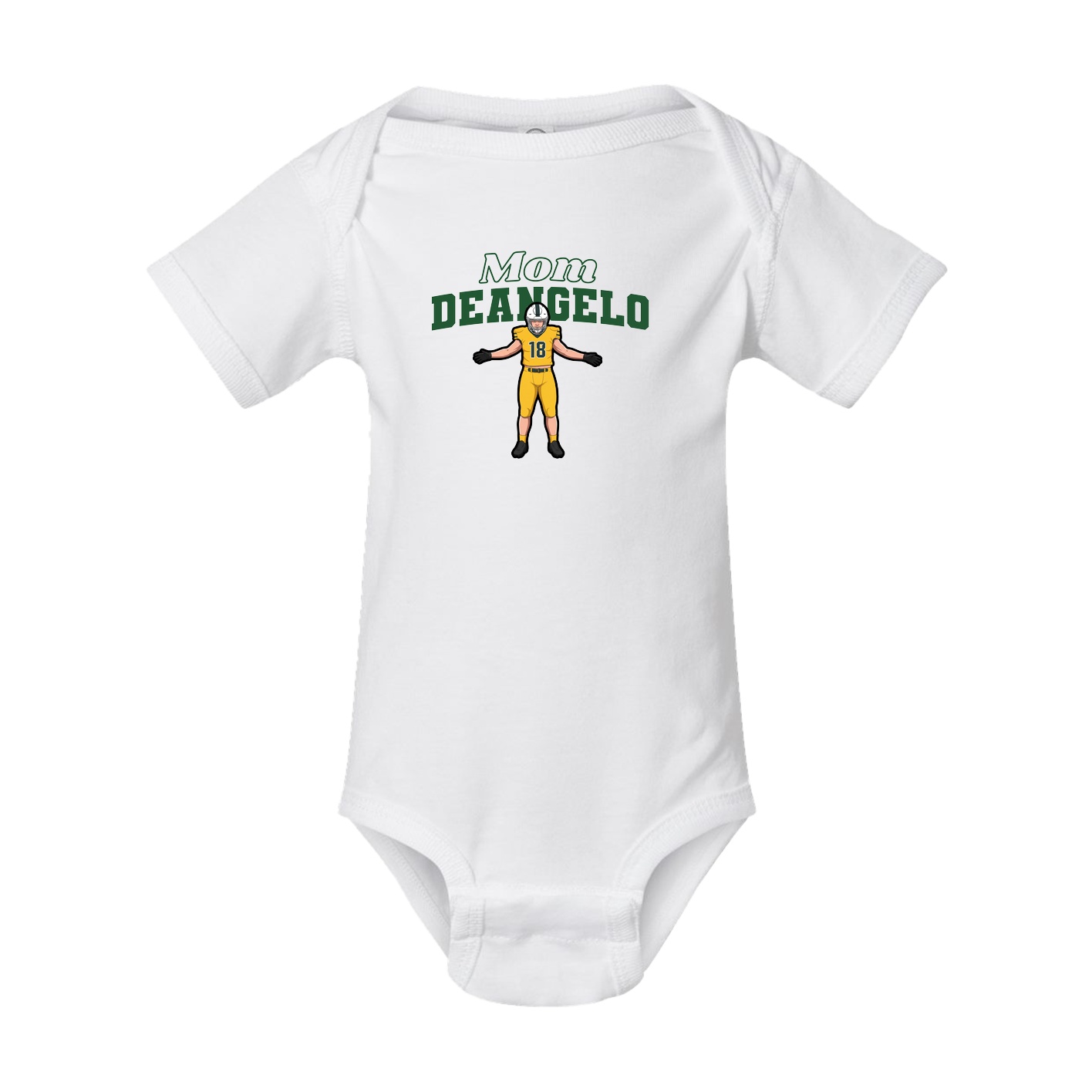 Baby Onesie — Mothers Day Block in White