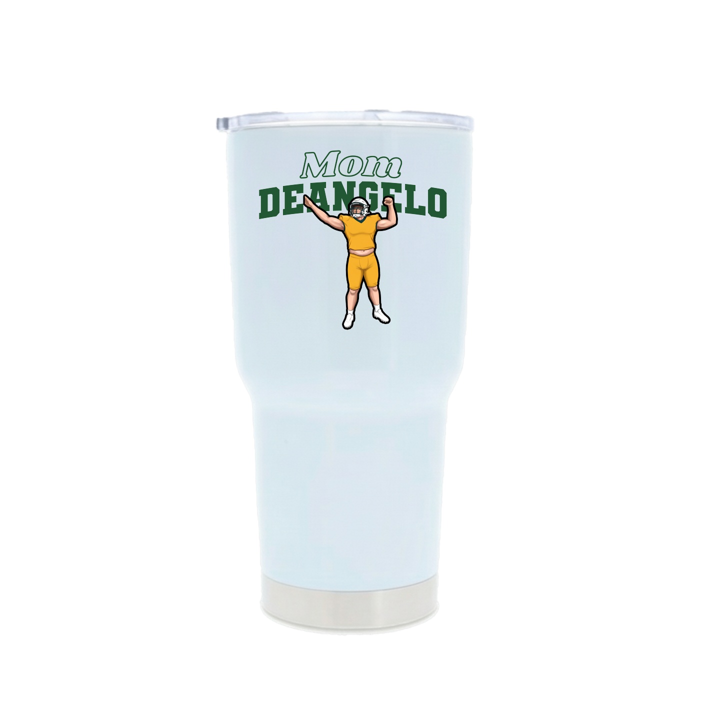 30oz Stainless Steel Tumbler — Mothers Day Block in White