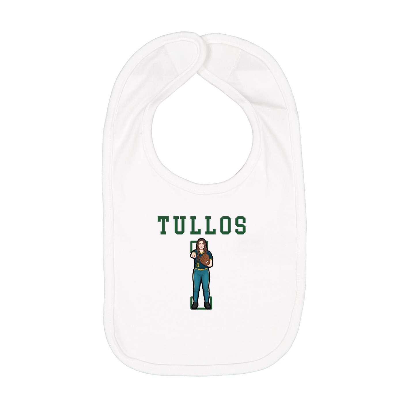 Infant Bib — Shirsey in White