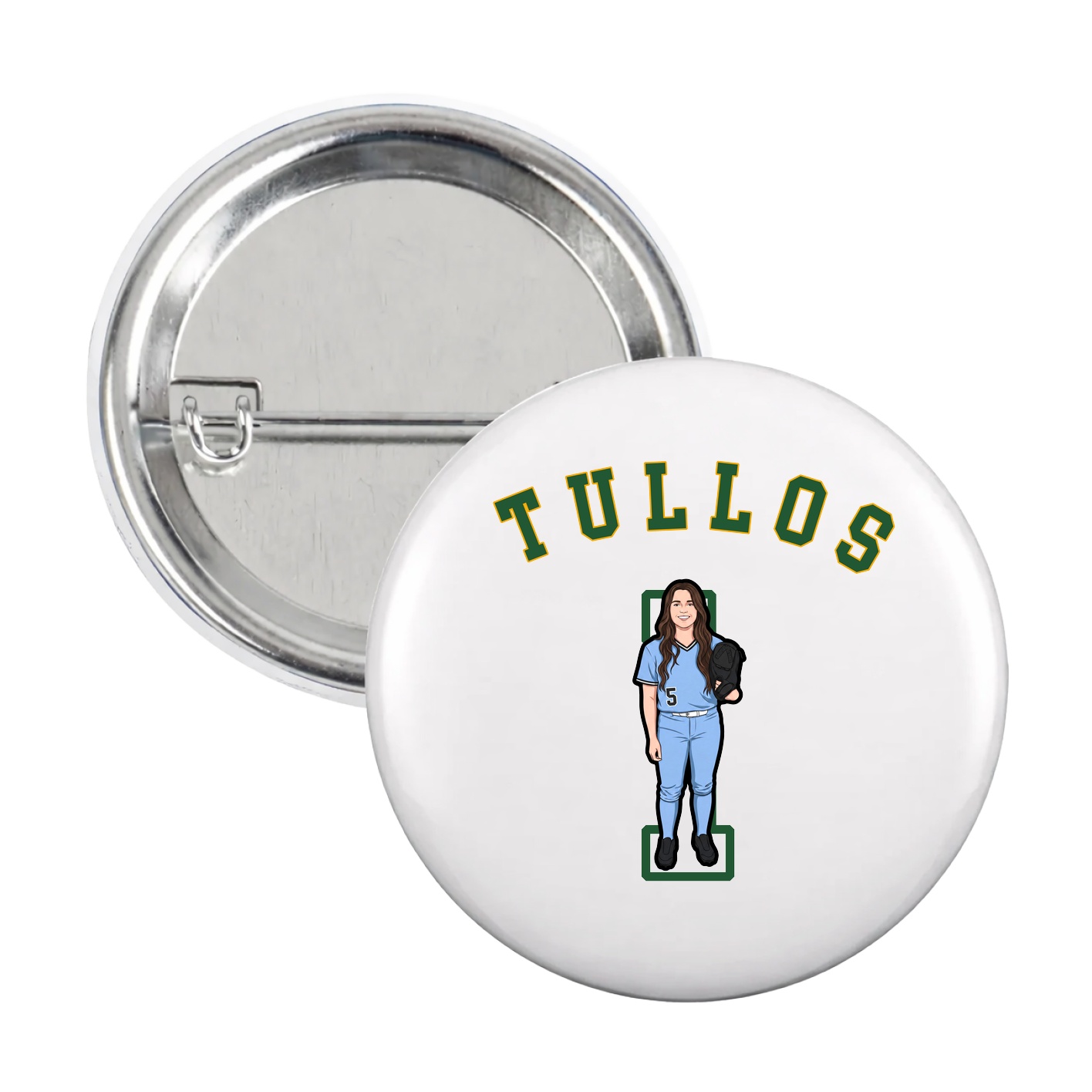 Game Day Button — Shirsey Arch in White