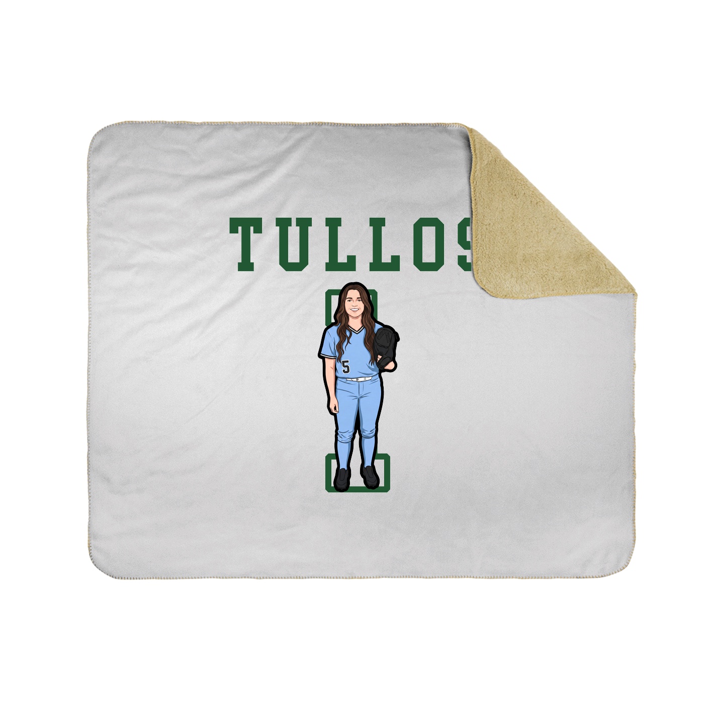 Throw Blanket — Shirsey in White