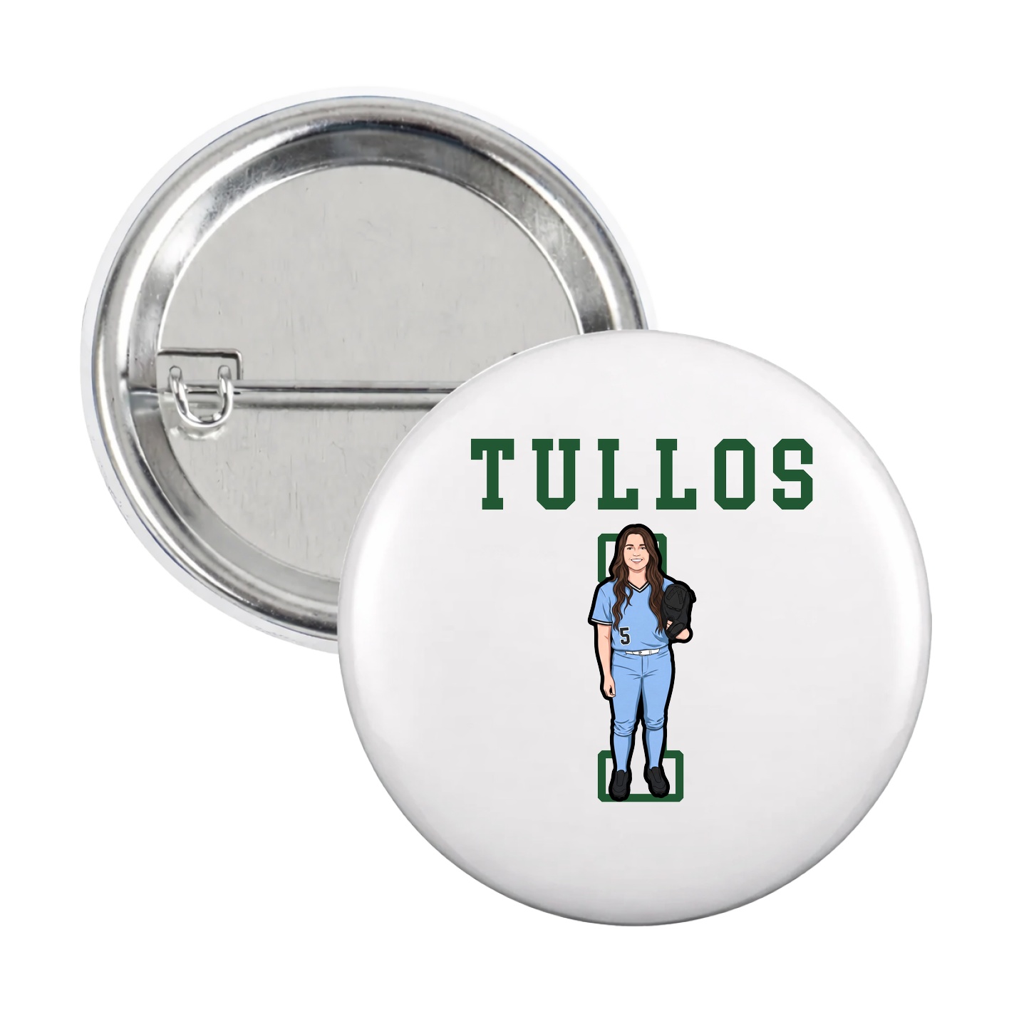 Game Day Button — Shirsey in White