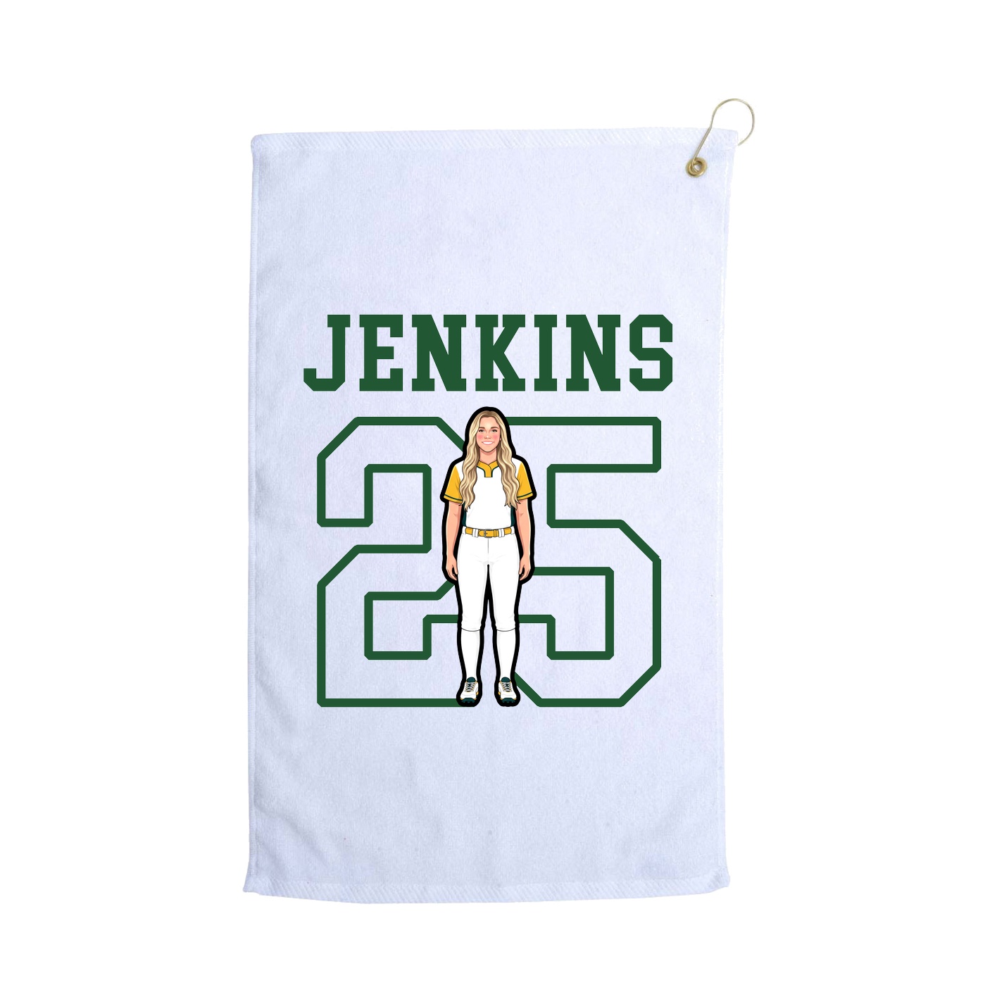 Golf Towel — Shirsey in White