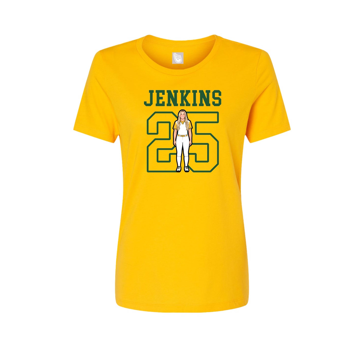 Fitted Women's Tee — Shirsey in Gold